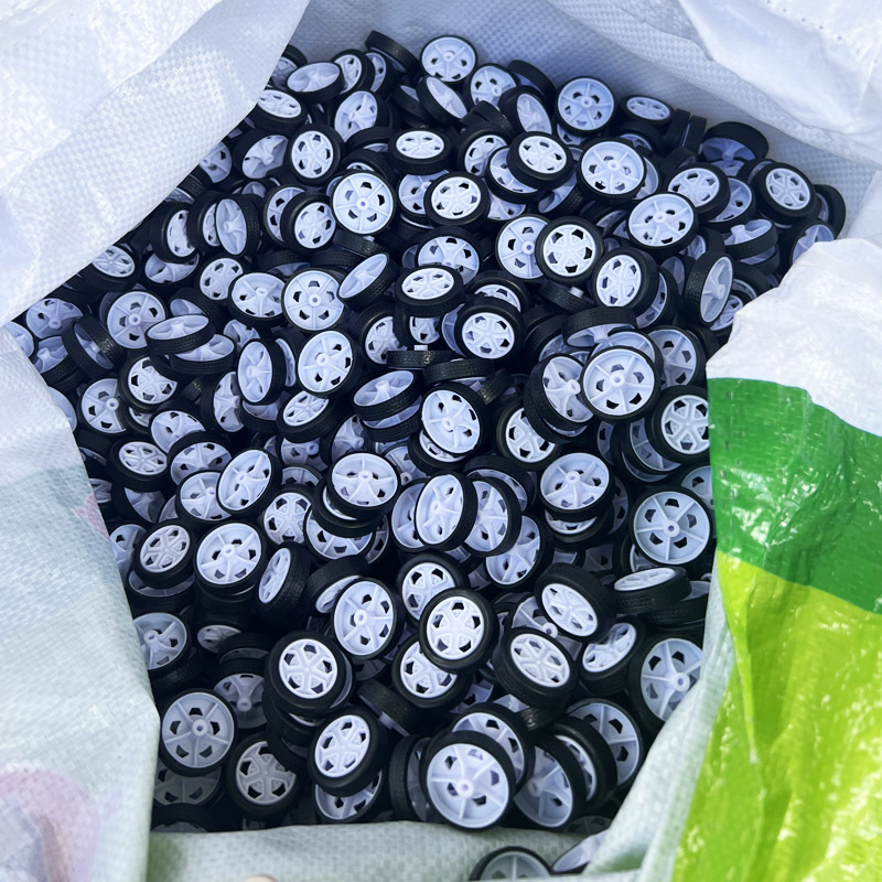 Toy wheel 26mm wheel plastic coated injection wheel PP new material children DlY making car tire accessories
