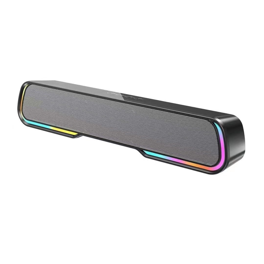 Foreign Trade Explosions Long Audio Wireless Bluetooth Speaker Colorful Marquee RGB Luminous Desktop USB Computer Audio