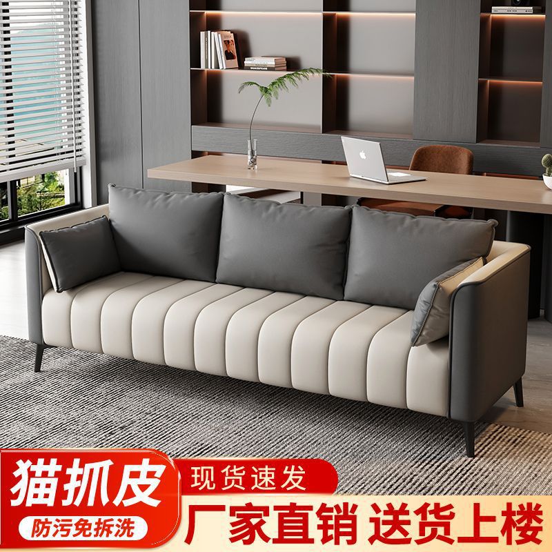 Light Luxury Small Apartment Sofa Bedroom Office Reception Area Small Sofa Living Room Simple Double Three-Person Rental Room