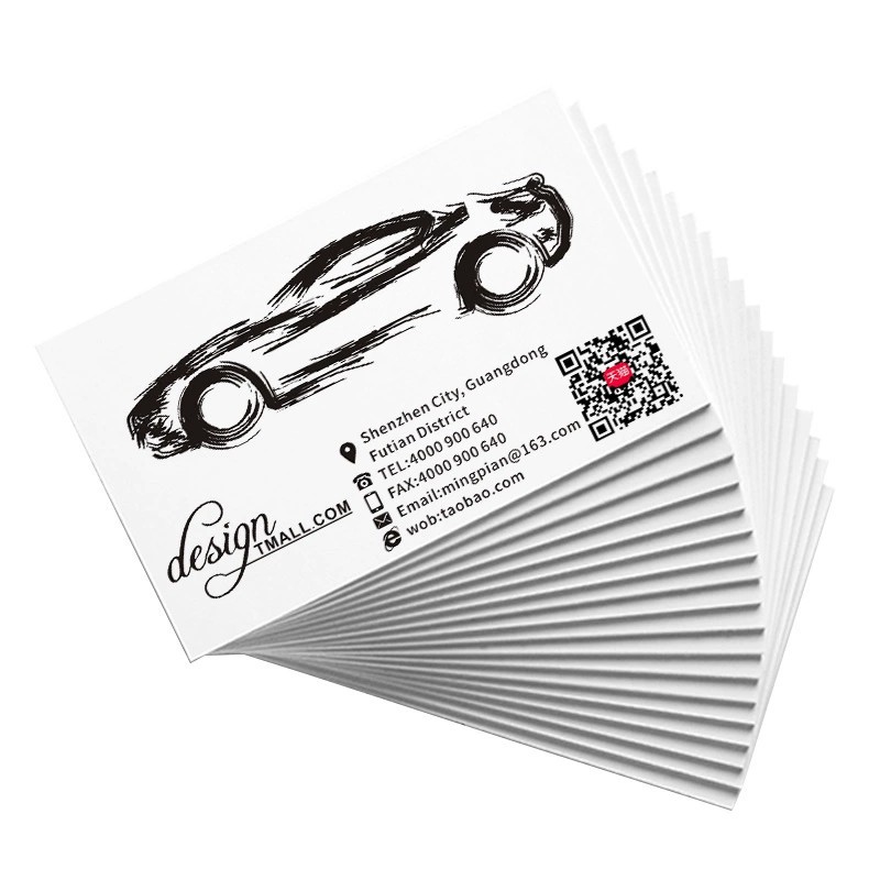 Custom Printed Copperplate Paper Business Cards, Custom-Made Cards, Double-Sided Printing, Promotional Design, Personal Pvc Professional Production