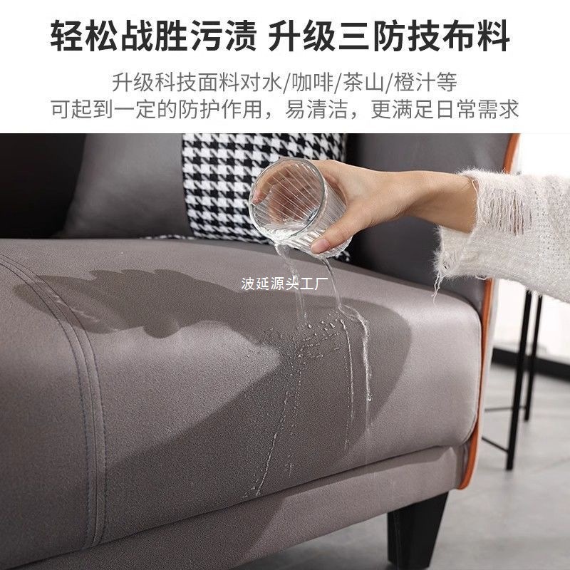 Sofa Small Apartment Living Room Fabric Sofa Single Double Apartment Rental