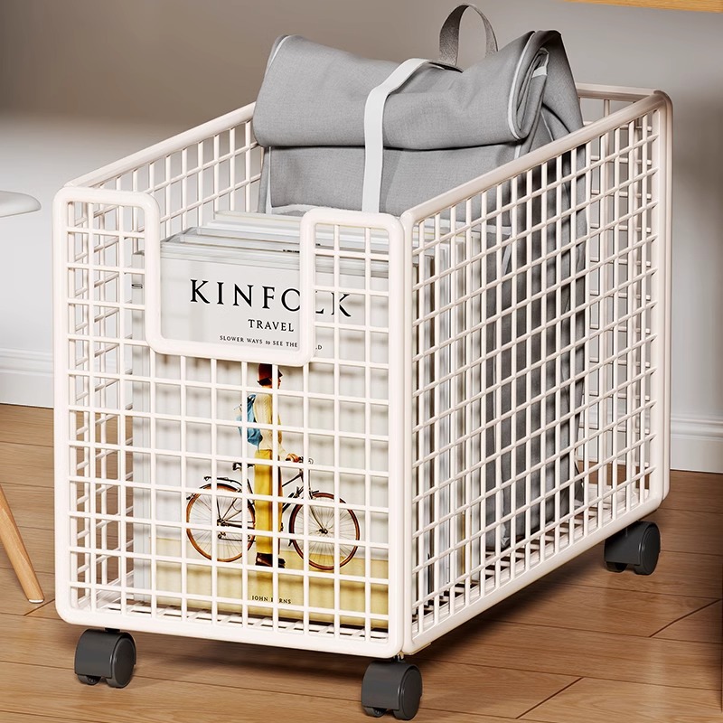 Under-Table Storage Rack Snack Bag Storage Simple Book Storage Box Wheeled Trolley Office Under-Table Bag