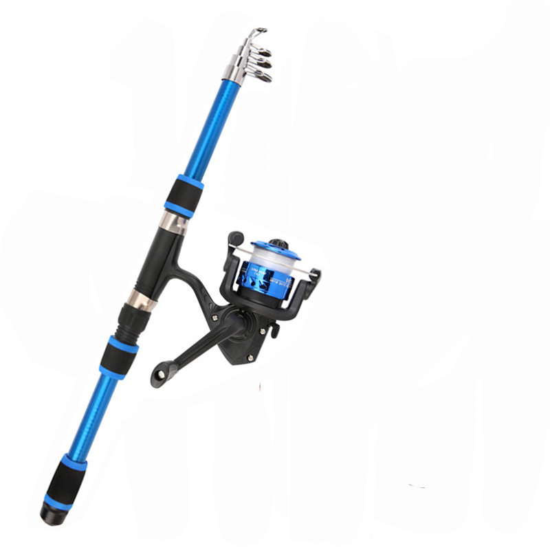 Cross-border fishing rod glass fiber reinforced plastic super hard sea rod suit long-distance throwing rod 1.8 meters sea rod wholesale fishing gear fishing rod