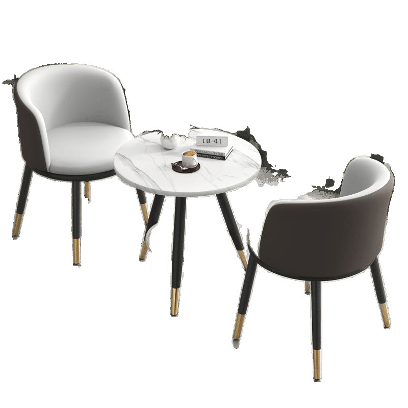 Light Luxury Balcony Table and Chair Three-piece Set Internet Popular One Table and Two Chairs Creative Leisure Table Simple Reception