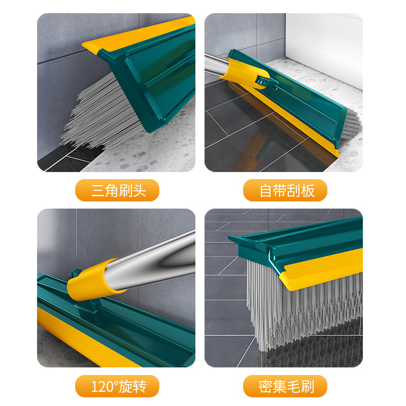 Tile Floor Gap Brush Toilet Toilet Hard Hair Household No Dead Angle Floor Brush Bathroom Cleaning Long Handle Floor Brush