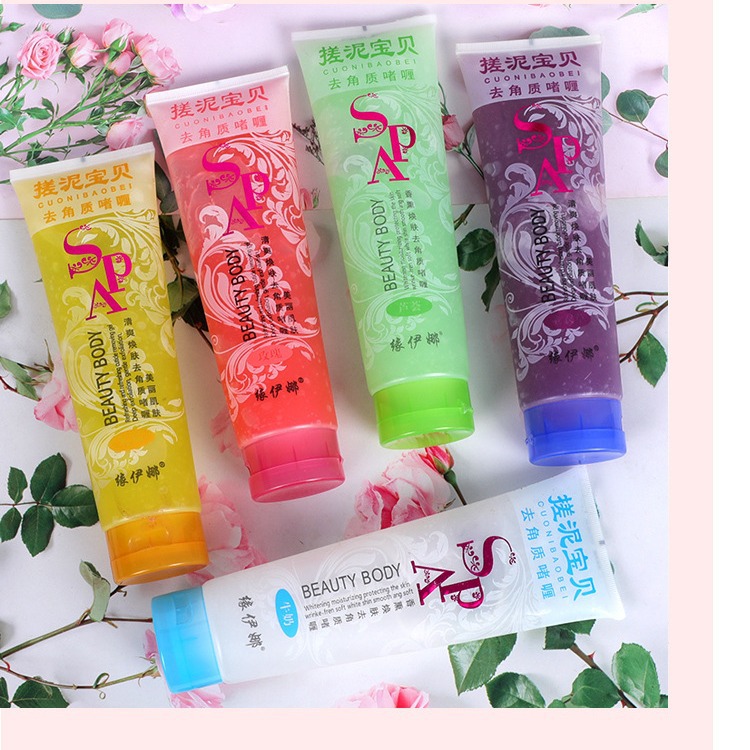 Yuanyina mud rubbing cream bath mud Exfoliating Mud Rubbing cream universal 350ml shower gel mixed batch