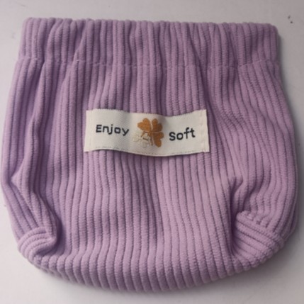 Corduroy Lipstick Cosmetics Bag, Shrapnel Storage Coin Purse, Portable Key Lipstick Coin Carry-On Cosmetic Bag