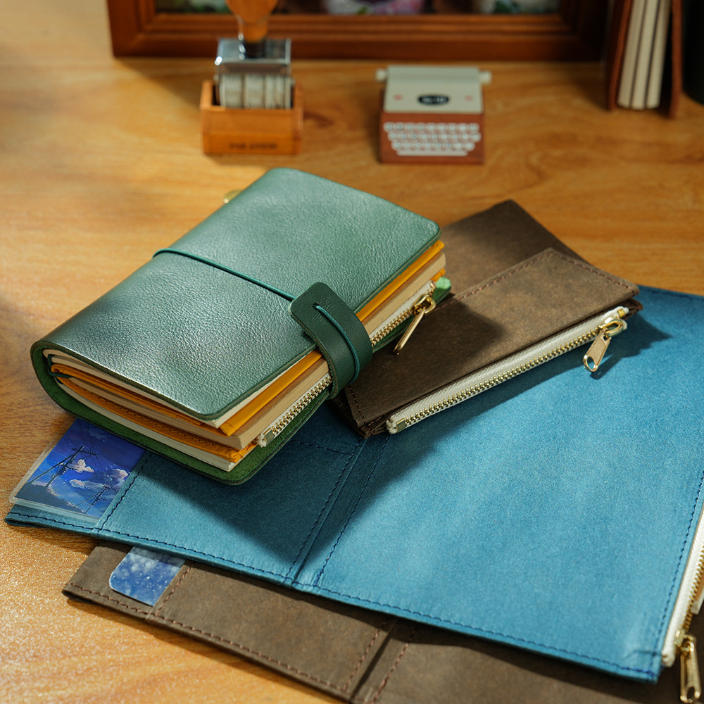 Original TN zipper storage bag accessories DuPont paper travel book washed Kraft paper bill bag storage bag