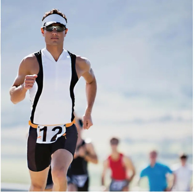 Black Belt Competition Number Belt Energy Rubber Ring Iron Man Three Marathon Running Competition Belt to Reduce Burden