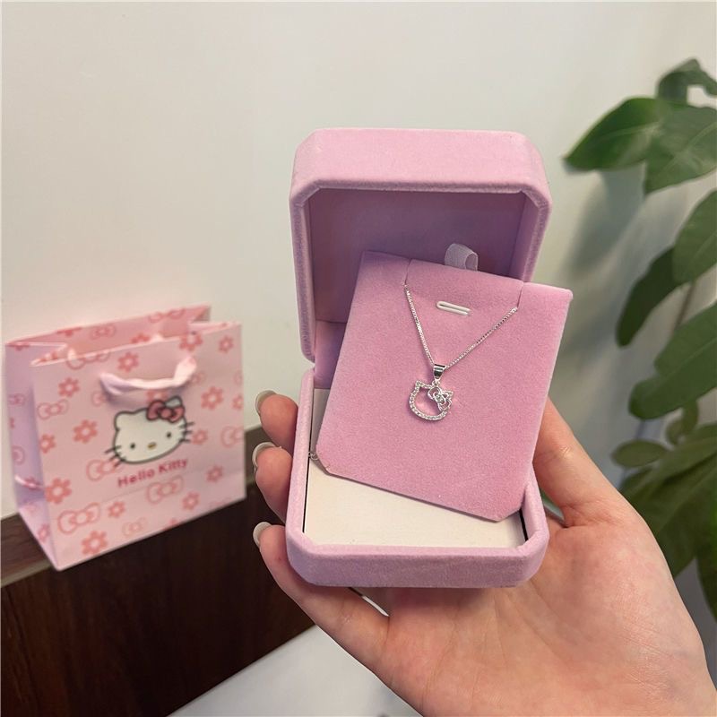 Birthday Gift Kitty Necklace Women's Sweet Cute Pendant Clavicle Chain for Girlfriends