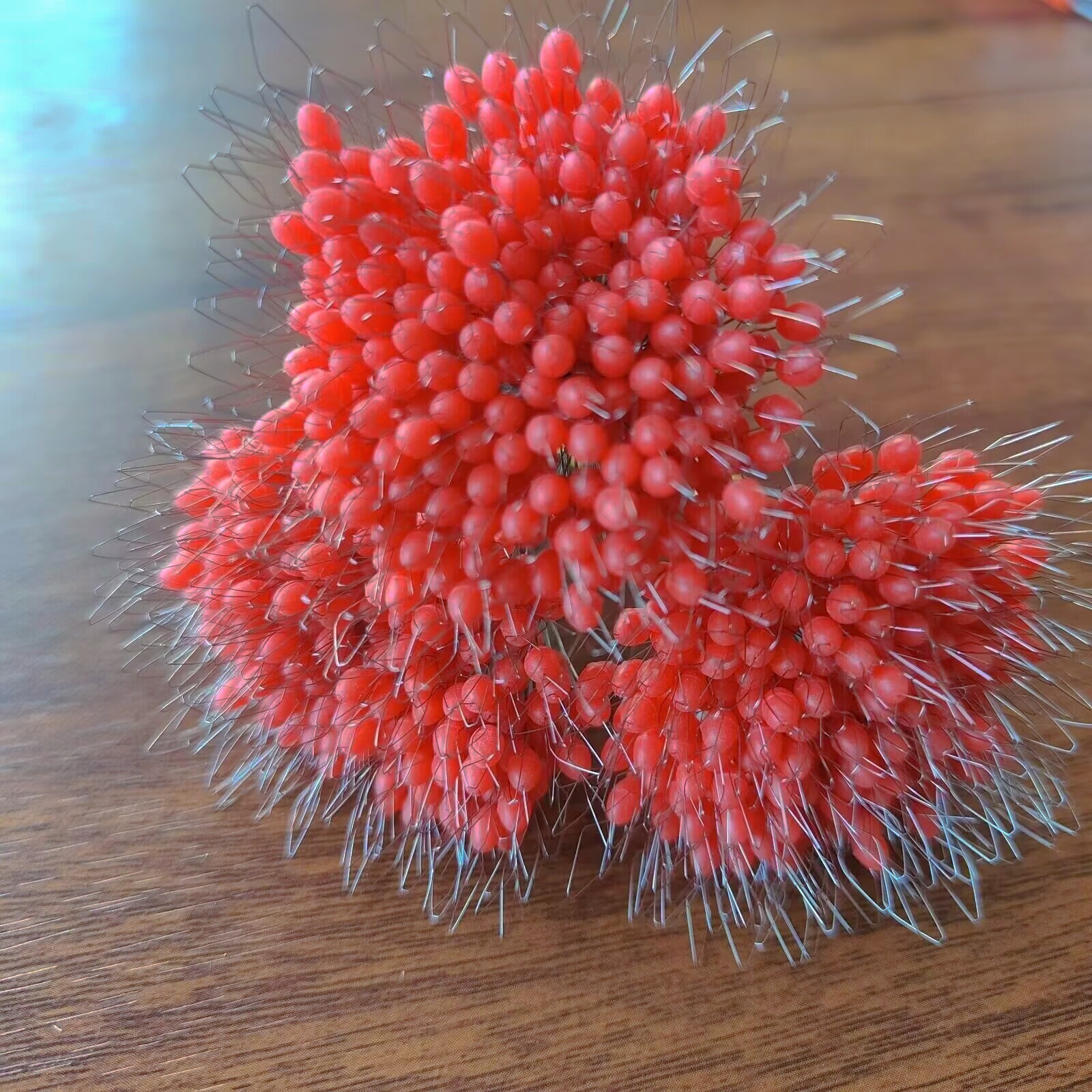 Wholesale Anti-Tangle Super Tight Space Bean Red Olive-Shaped Line Set Top Bean Handle Rod Slightly Locking Bean Fishing Gear