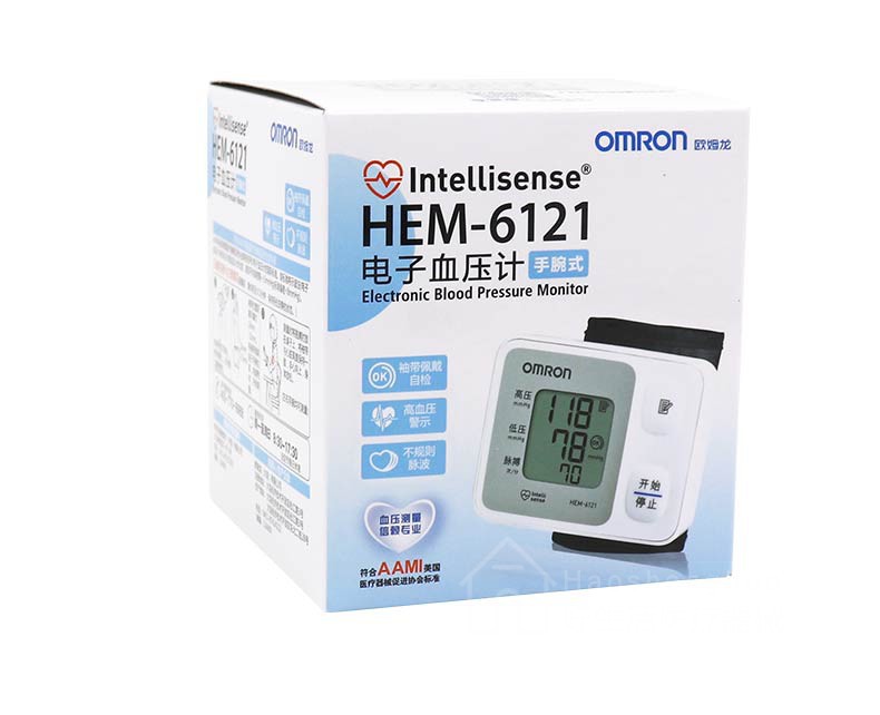 Omron electronic sphygmomanometer wrist blood pressure measuring instrument 6121 household wrist blood pressure measuring meter