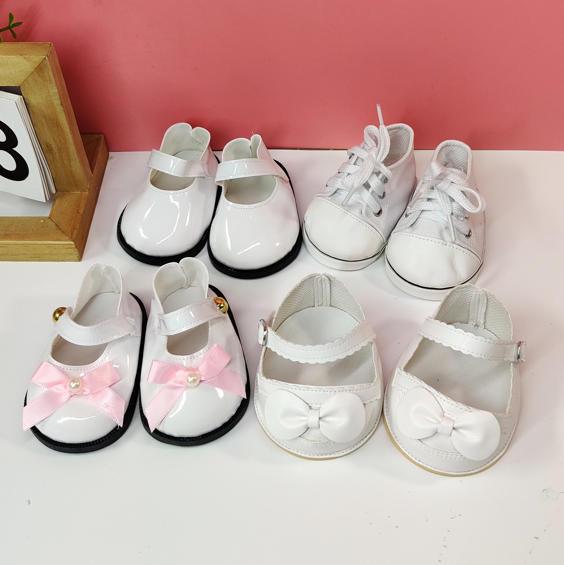 Lena Joint Bear Doll Accessories Canvas Shoes Plush Shoes Satchel Scarf Cap Lena Belle Doll Accessories Baby