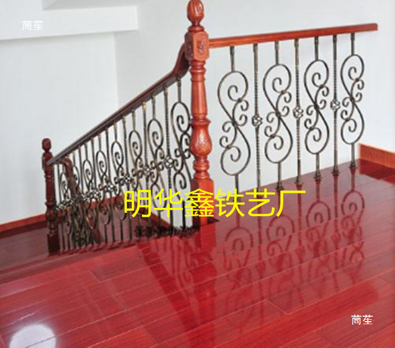 Mature wrought iron European style stair column flower handrail guardrail decoration iron flower piece enclosure railing balcony window bird cage accessories