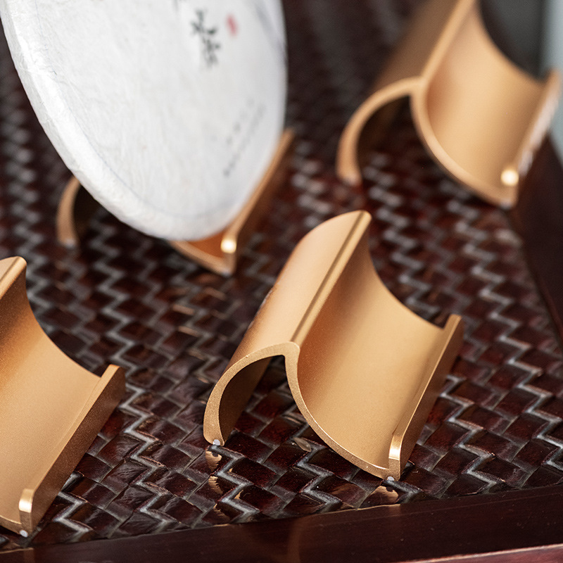 Yitong Pu'Er Tea Rack, Tea Cake Rack, Elegant Multifunctional Aluminum Alloy Metal Display Rack, Storage Rack, Wholesale Shelf