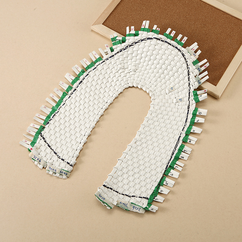 Индивидуальные ручные плетеные сандалии из PU, женский верх, полупромышленные плетеные аксессуары