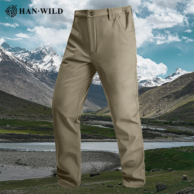 OEM定制批发涵野轻量化冲锋裤软壳裤男女户外战术裤春秋休闲长裤