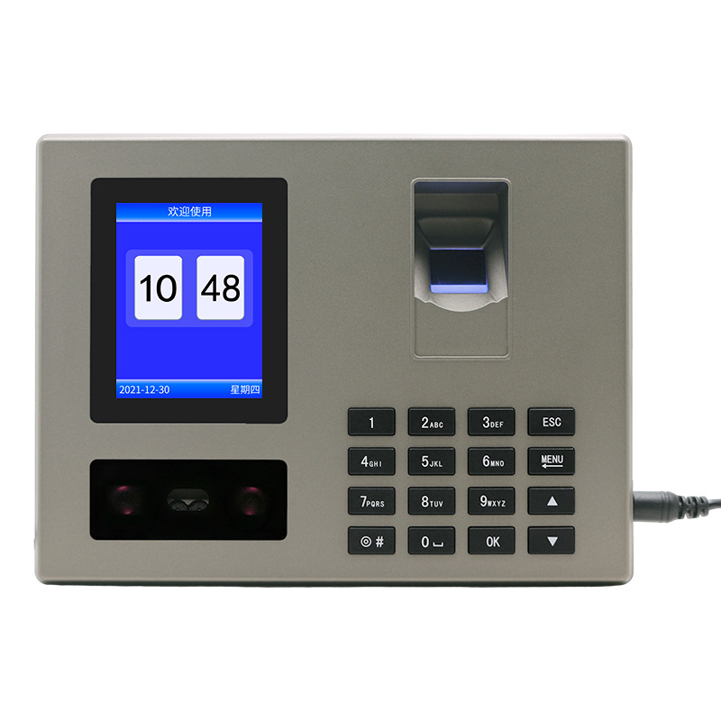Attendance machine FA03 face recognition in Chinese and English 25 foreign languages display facial fingerprint intelligent integrated check-in punch-in machine