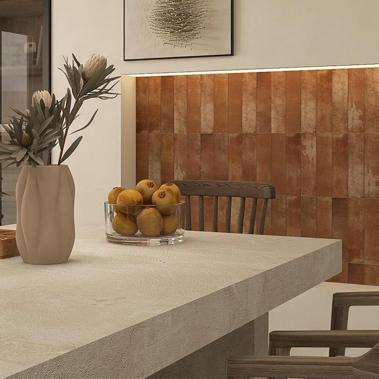 Vintage long brick 75x 300 solid color kitchen bathroom bathroom Moroccan restaurant milk tea shop bar wall brick