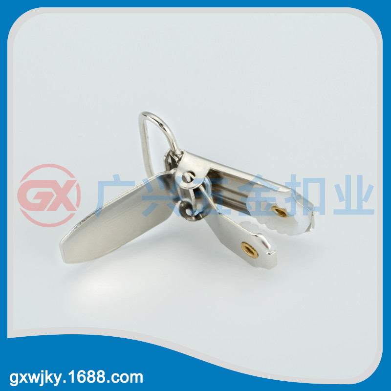 Hemp point round rubber sling duck bill buckle sheet clip men's thickened strap clip Guangzhou clip elastic strengthening cross-border