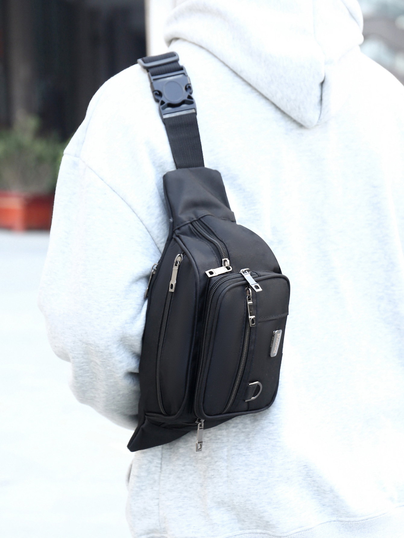 2024 Cross-border New Waist Bag Men's Mobile Phone Multi-functional Working Waist Bag Wear-resistant Water-repellent Crossbody Bag