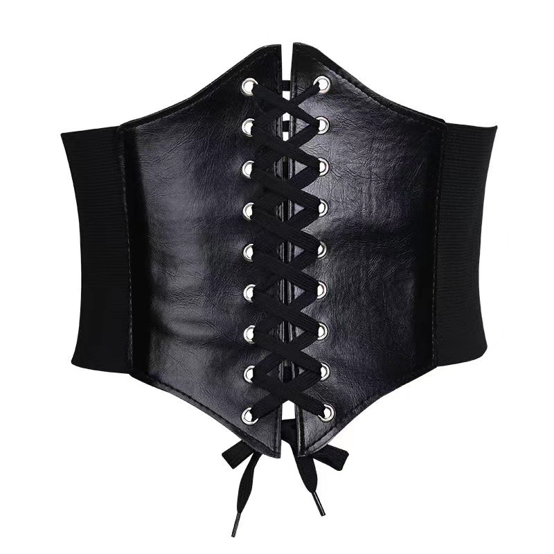 Черные женские корсетные лямки в стиле дворца, широкий корсет, стройнящий вид, супер свободный корсет, европейский и американский стиль