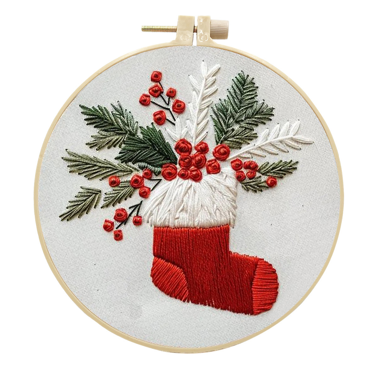 Cross-border New Embroidery Christmas Embroidery KIT Christmas Kit Embroidery Handmade DIY Material