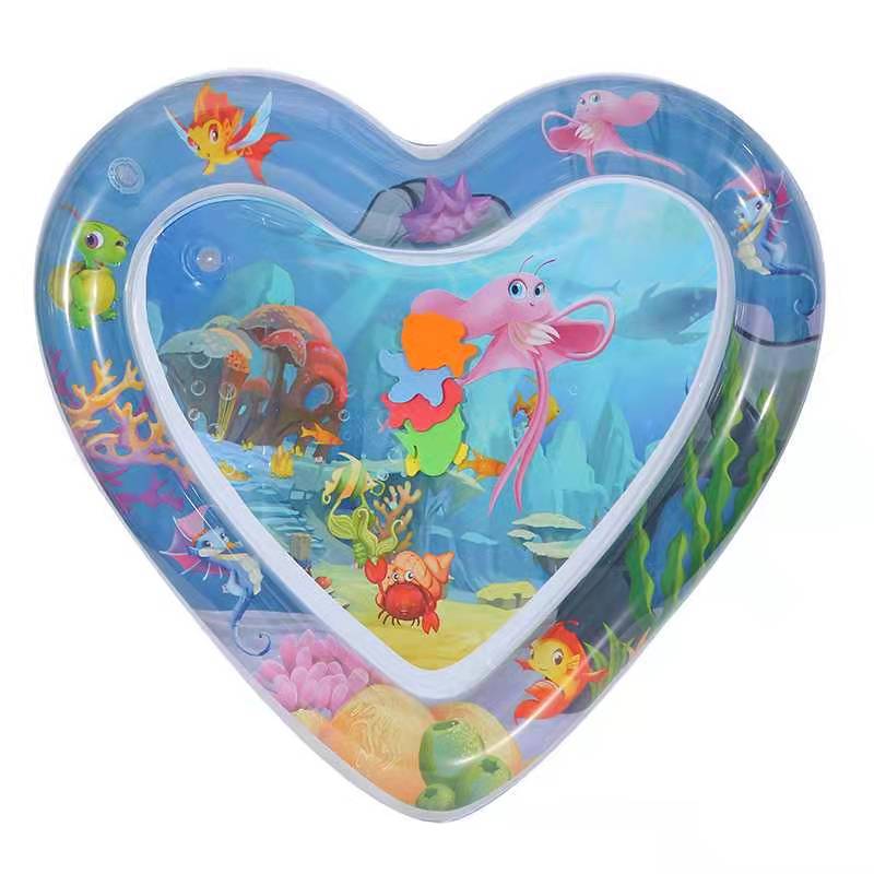 Baby multi-specification racket water pad children's game ice pad inflatable water injection marine life crawling pop pad wholesale