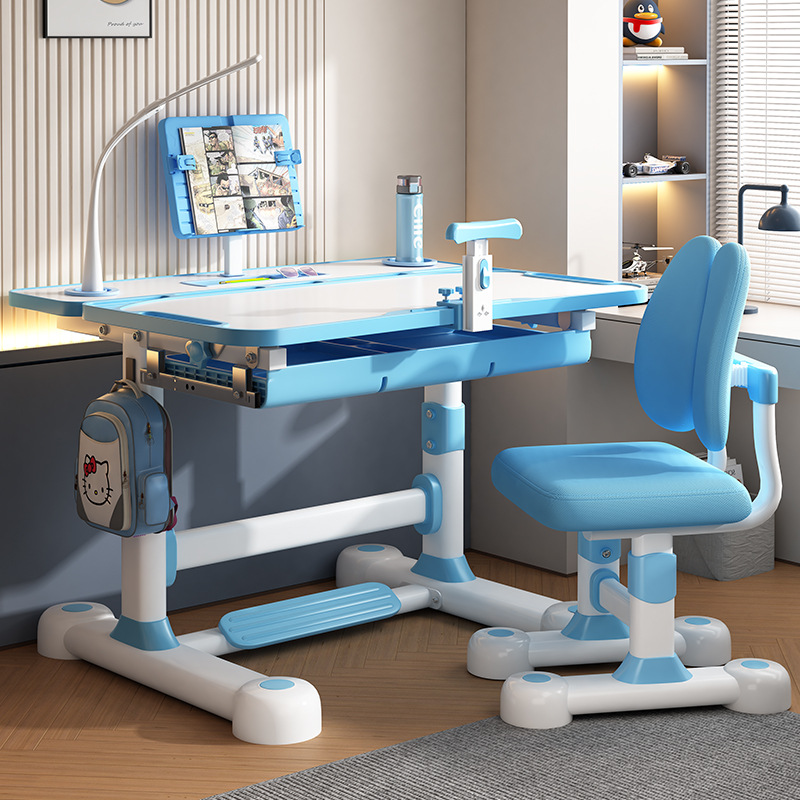 Комплект учебных столов и стульев для детей, практичные и устойчивые, подъемные и регулируемые для учеников начальной школы