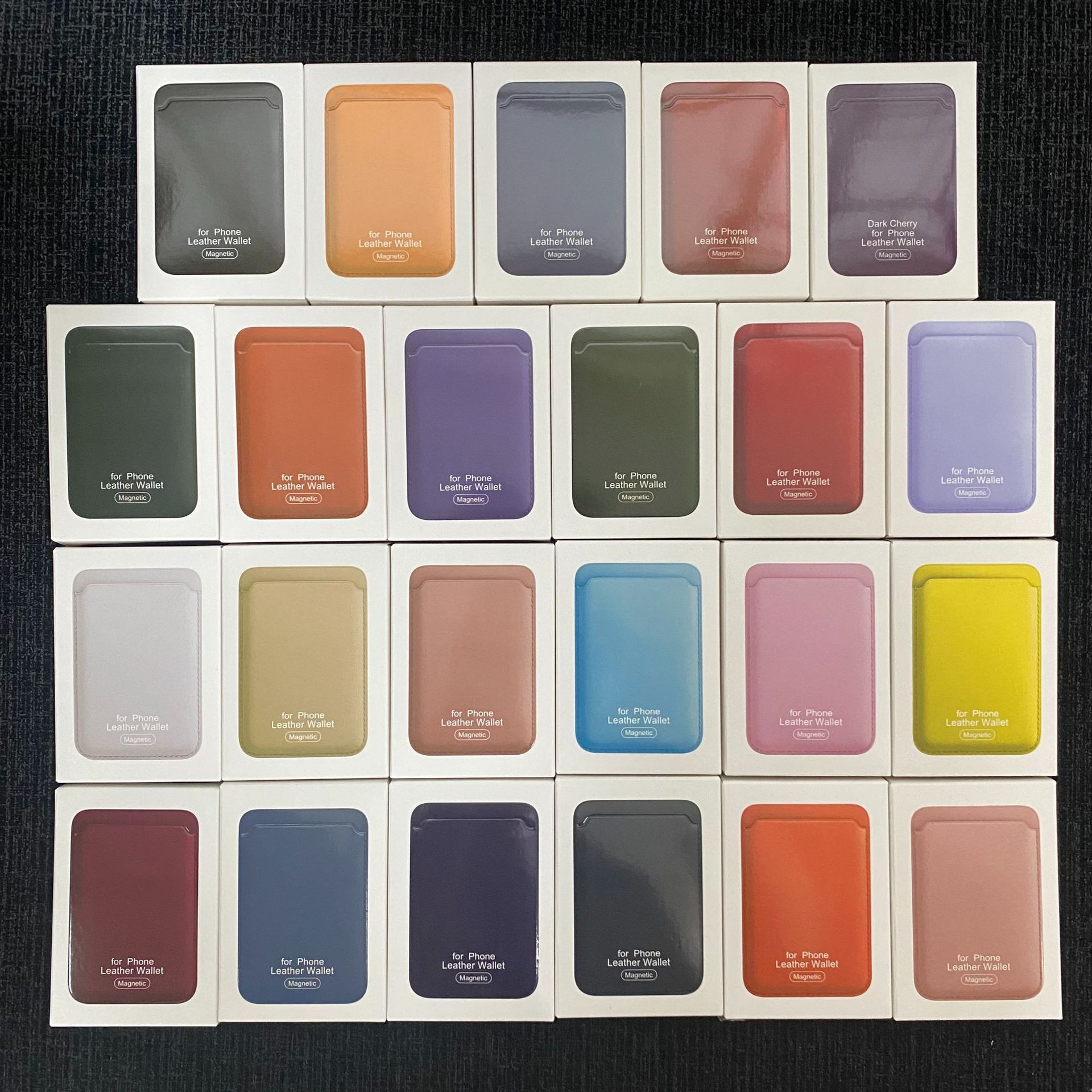 For Apple 14 13 iPhone16 15 Pro MagSafe Leather PU Mobile Phone Magnetic Card Case