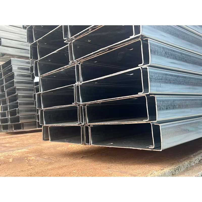 High Zinc Layer C-Shaped Groove Galvanized C-Shaped Steel Purlin Bracket Hot-Dip Galvanized Punching U-Shaped Groove Steel Z-Shaped Steel Strip Roof