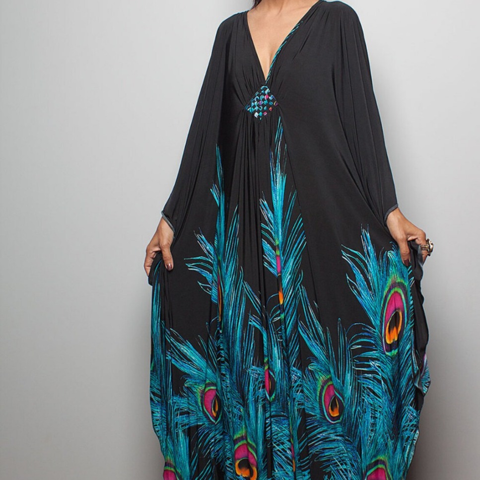 Beach Cover-Up Middle Hand-Knitted Holiday Robe Cross-Border Amazon 8693 (44 Colors) Y