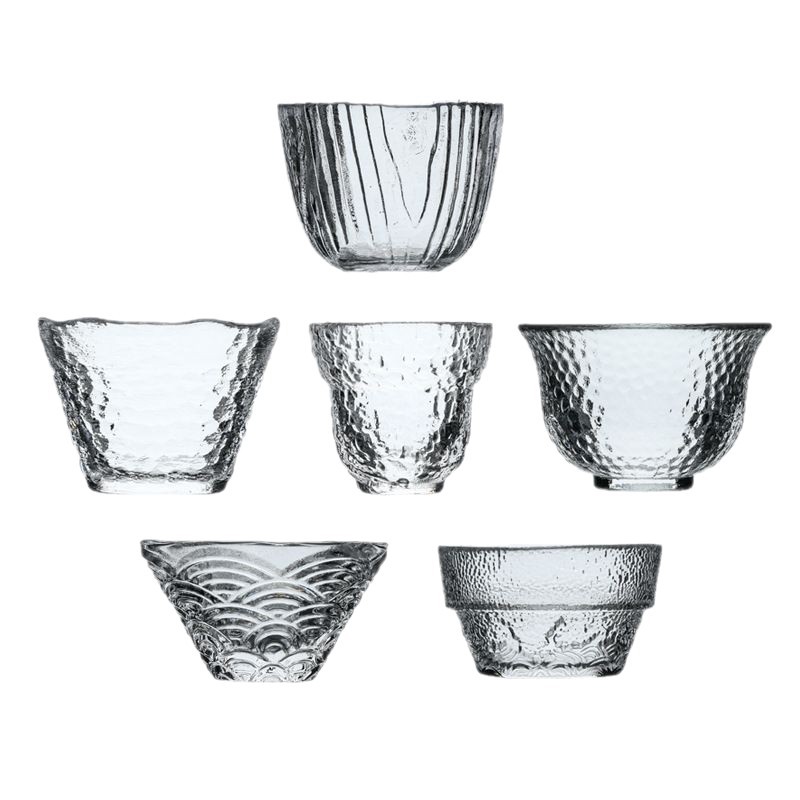 Wholesale Household Japanese-Style Tea Bowls, Small Tea Cups, High-Temperature Resistant Tasting Cups, Crystal Glass Cups, Kung Fu Tea Cups for Personal Use