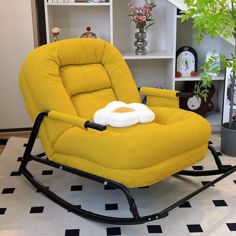 Кастомизированное кресло-качалка, ленивое кресло для балкона, можно сидеть и лежать, односпальное кресло для отдыха