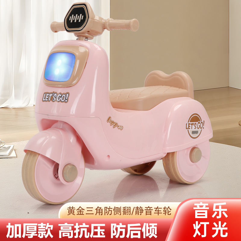Children's Motorcycle Scooter 1-3 Years Old Male and Female Baby Toddler Motorcycle Scooter Kidsren's Balance Car