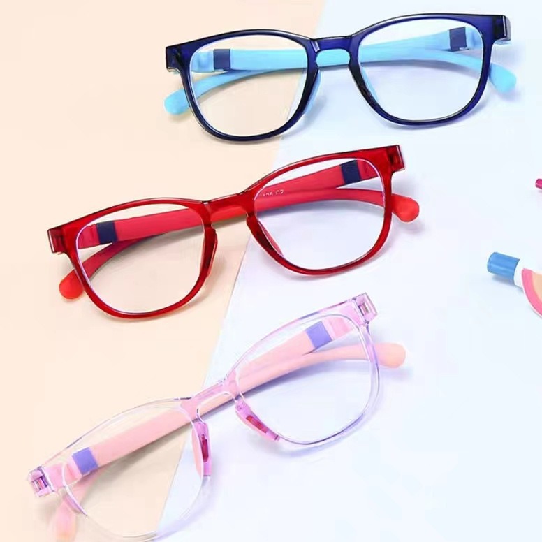 Силиконовые анти-синий свет очки для мальчиков и девочек, защита глаз от радиации