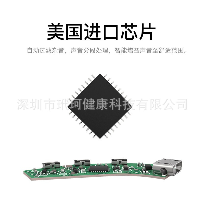 Hearing Aid Special for the Elderly Deafness Back-of-ear Wireless Charging Headset Invisible No Noise No Debugging Noise Reduction Explosions