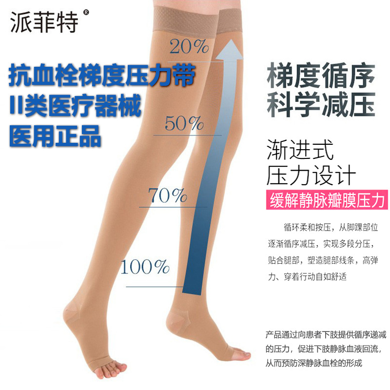 Parfait Anti-Blood Suppository Gradient Pressure Belt Medical Grade Postoperative Anti-Hyper Limb Varicose Vein Elastic Stockings Unisex