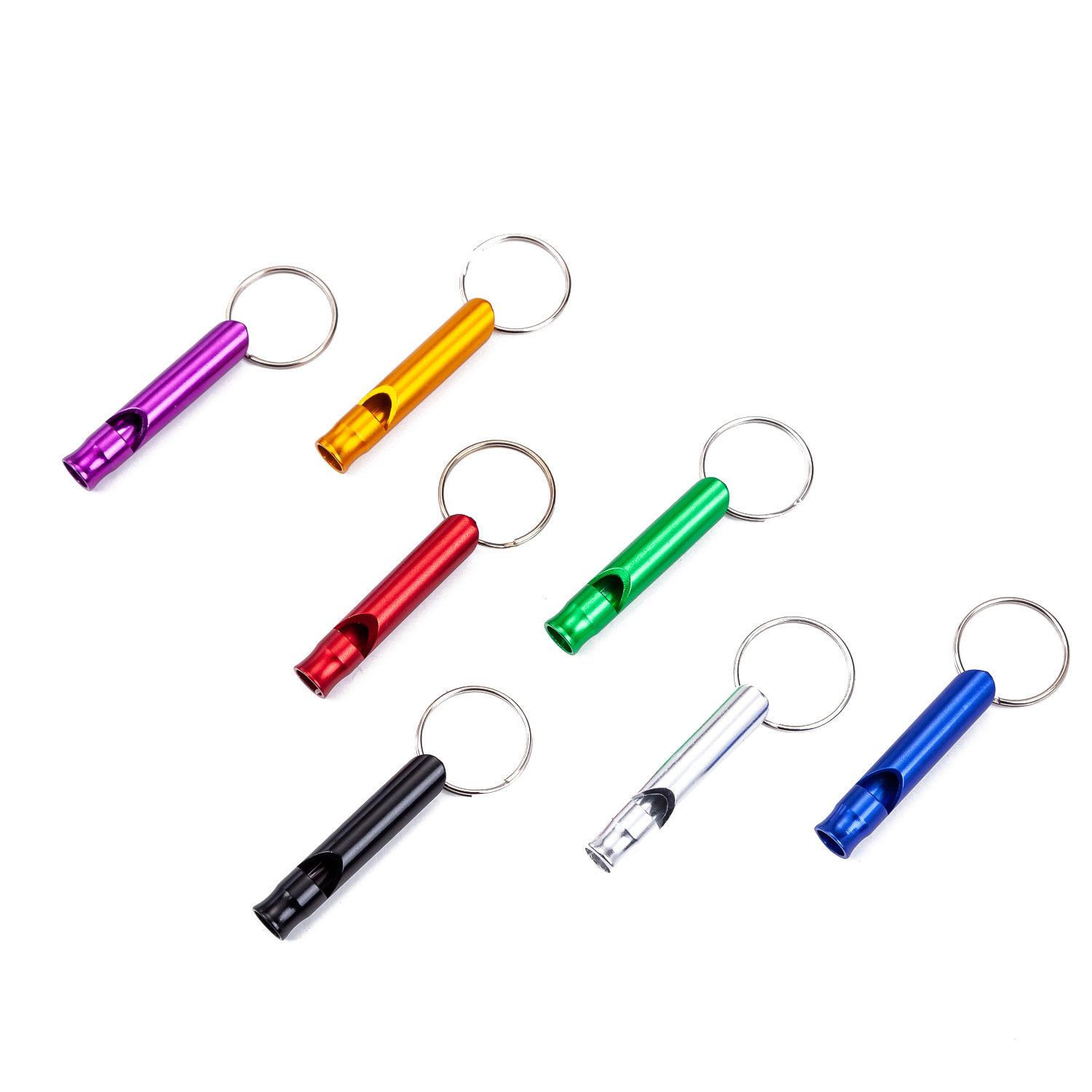 Wholesale fire aluminum alloy whistle trumpet whistle metal whistle aluminum alloy survival training whistle factory