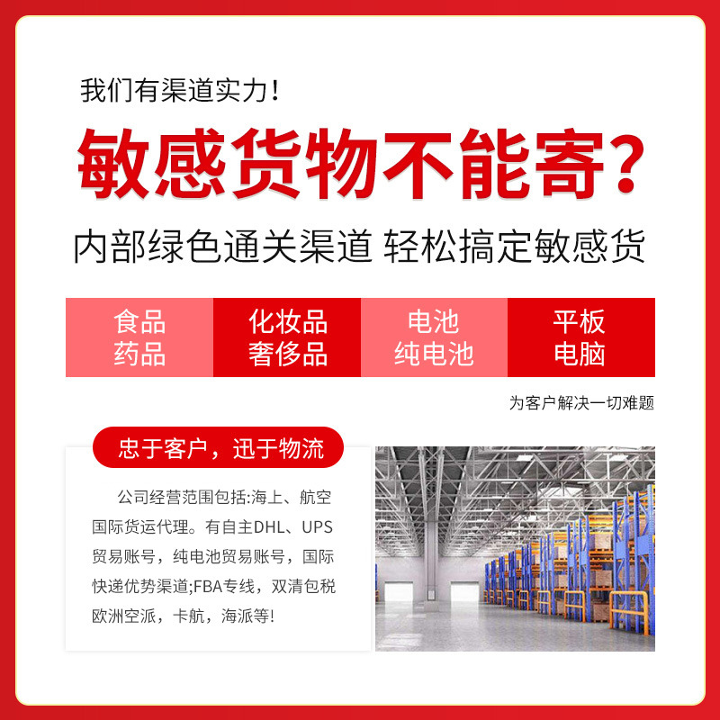 International Logistics Air Transport Shipping International Express Line Double Tax Clearing to US/UK/Europe/Canada