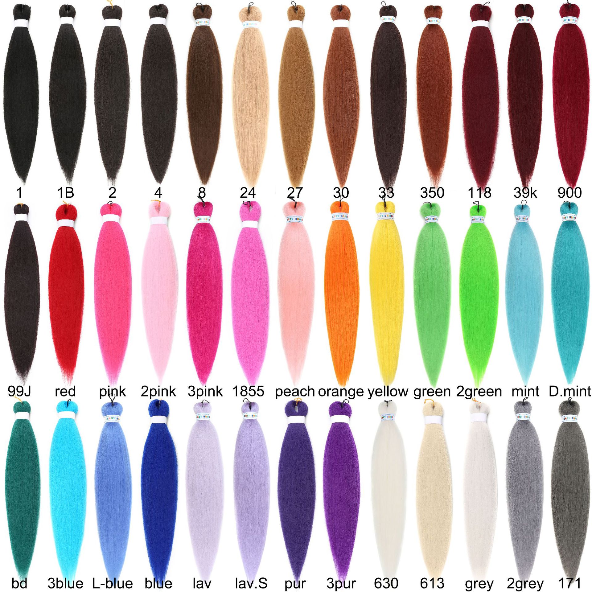 Low temperature flame retardant fluffy pull block large BRAID low temperature styling wig wholesale 26 inch 90Gez BRAID hair