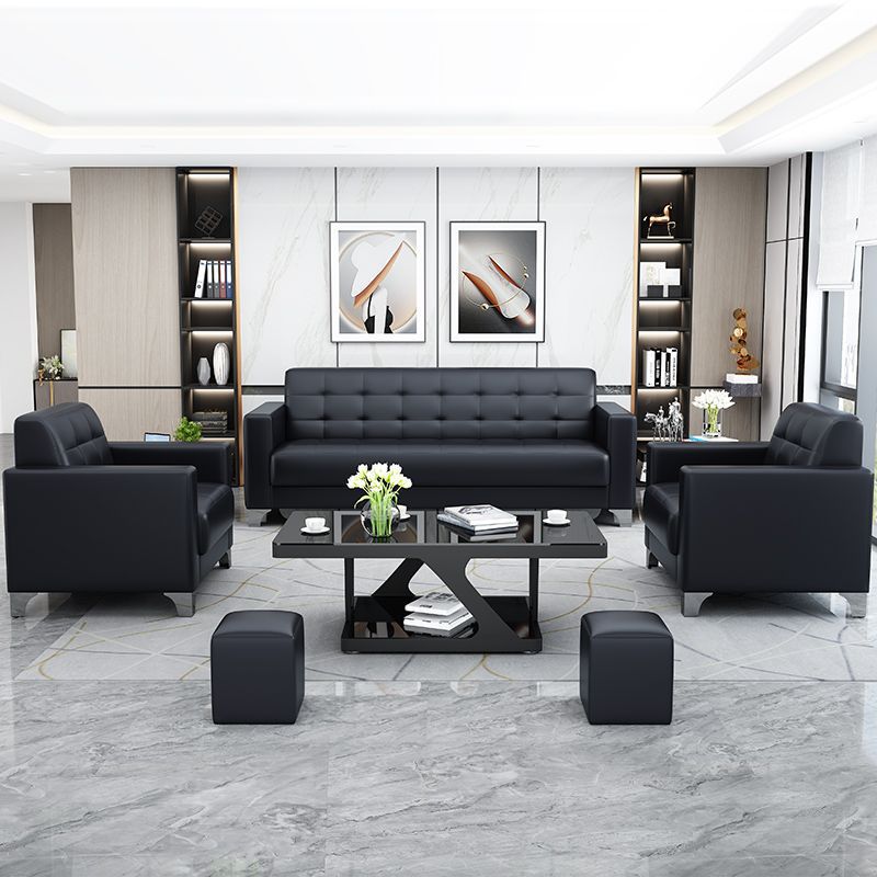 Office Sofa Business Reception Sofa Modern Simple Reception Single Three-Person Office Combination Sofa Coffee Table
