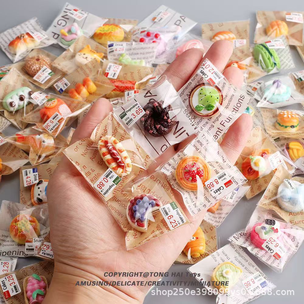 Мини-сimulation игрушка для детей DIY еда игра торт десерт хлеб индивидуальная упаковка миниатюра