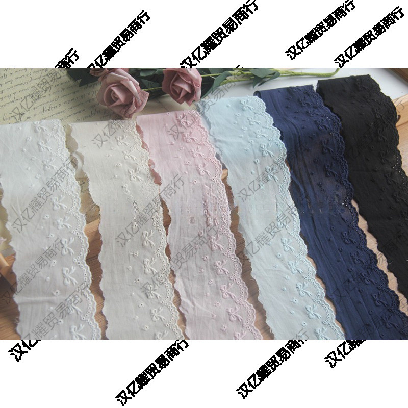 L2G7 Cotton Handmade DIY Lace Lace Embroider Accessories Cotton Embroider Clothing Fabric Lace Lede株