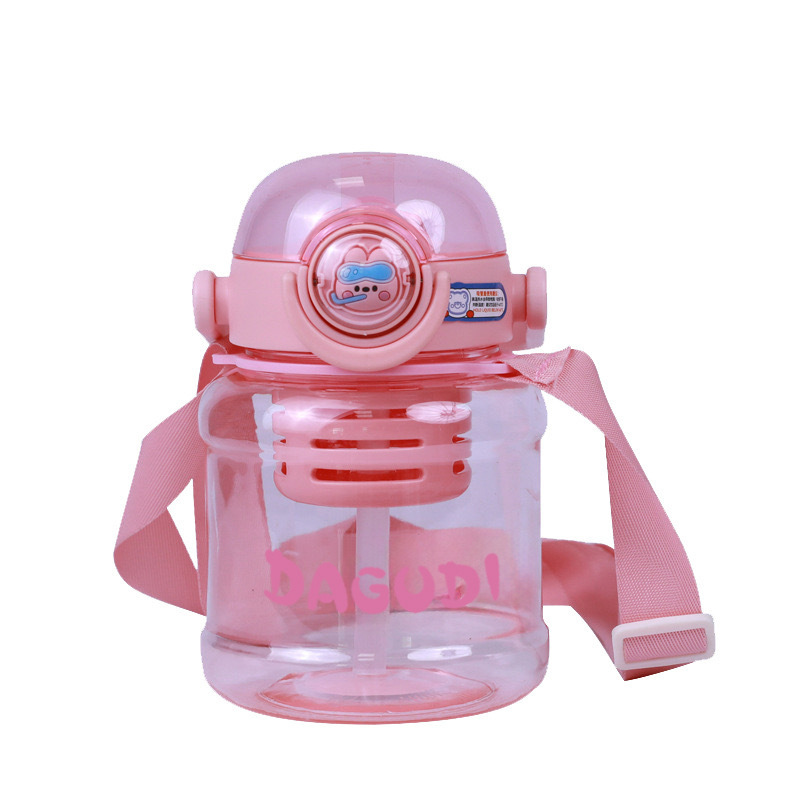 Internet Celebrity Water Cup Women's Large Capacity Plastic Cup Straw Ton Bucket Ton Kettle Portable Tea Water Separation Tea Big Belly Cup