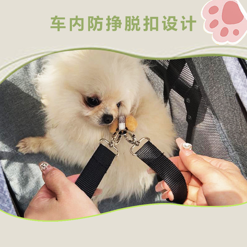 Pet Stroller for Cats and Dogs, Small Dogs and Cats, Teddy Stroller for Outings, Lightweight Folding Cross-Border Hot Sale