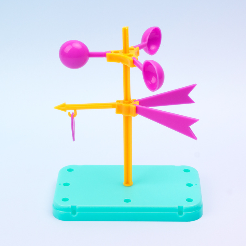 Wind Vane Anemometer Teaching Aids Handmade DIY Assembly Technology Production Primary School Kidsren Experimental Material Package