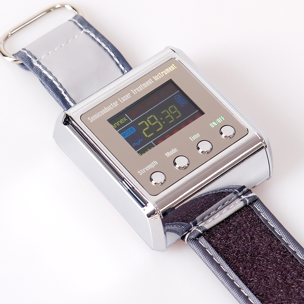 Factory Direct Supply Semiconductor Nano Light Wave Instrument Wrist Laser Physiotherapy Instrument English Version Wholesale