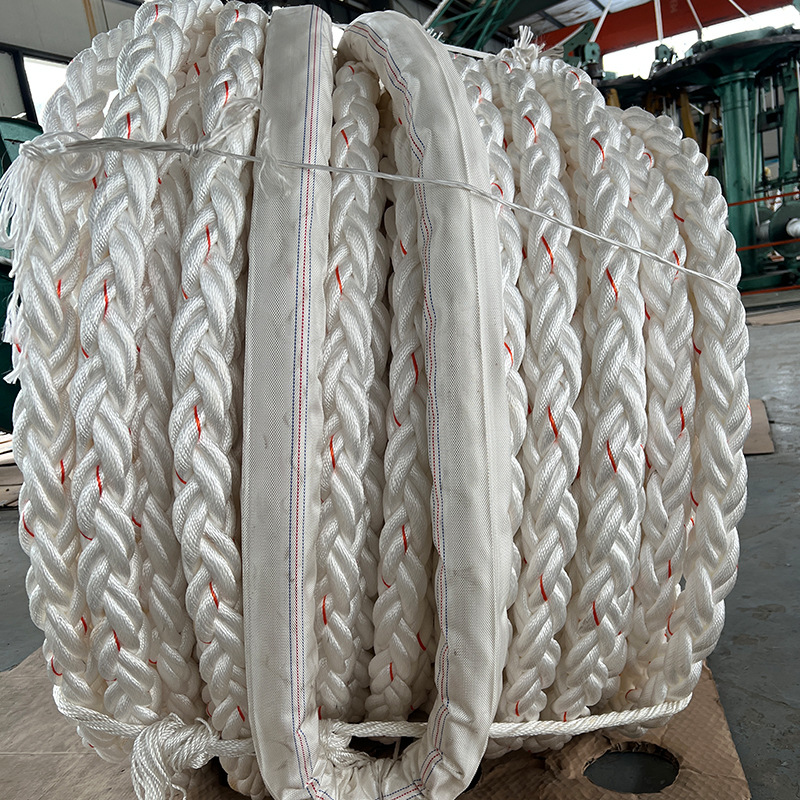 Marine High-Strength Cable Throwing Cable Wear-Resistant Nylon Rope Composite Eight-Strand Light Floating Thick Rope Strong Tension Skimming