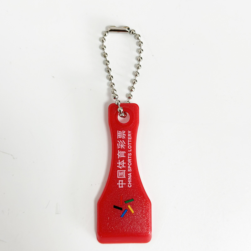 In stock scraper scraper lottery artifact scraper scraper transparent plastic plate hard piece body color top scratch lucky color